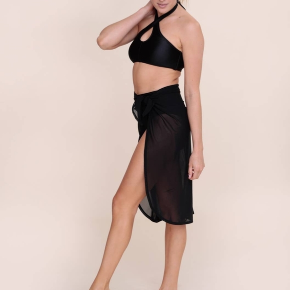 NWT MONO B sheer swim sarong wrap - Picture 2 of 3